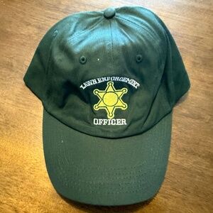 Lawn Enforcement Officer Hat Men's Green Adjustable Hat